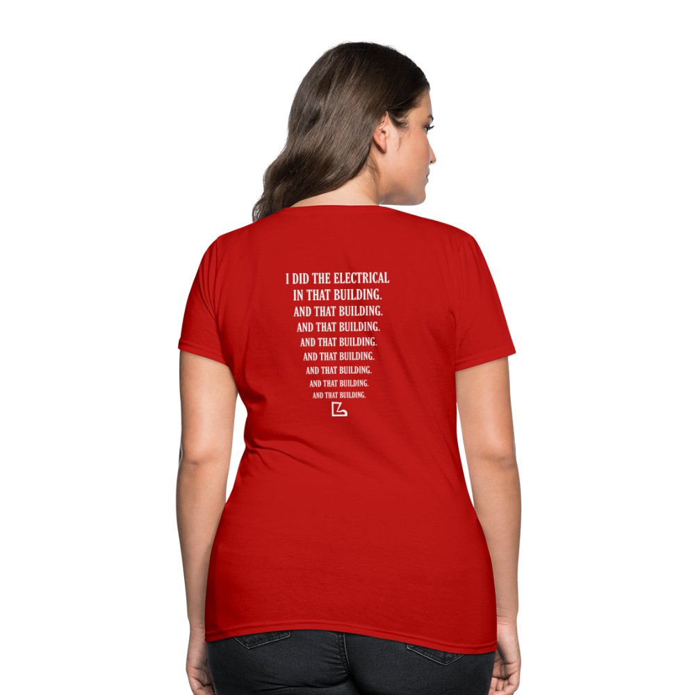 I Did the Electrical T-shirt - red