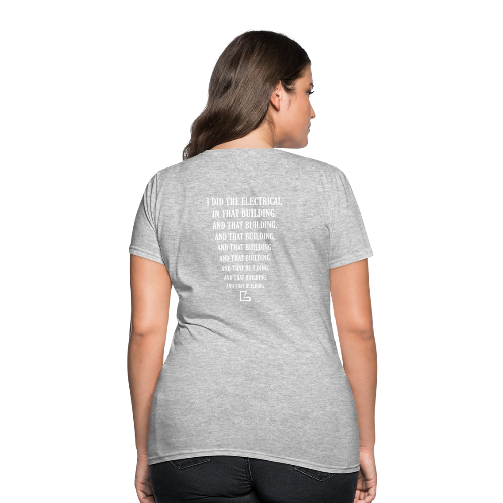 I Did the Electrical T-shirt - heather gray