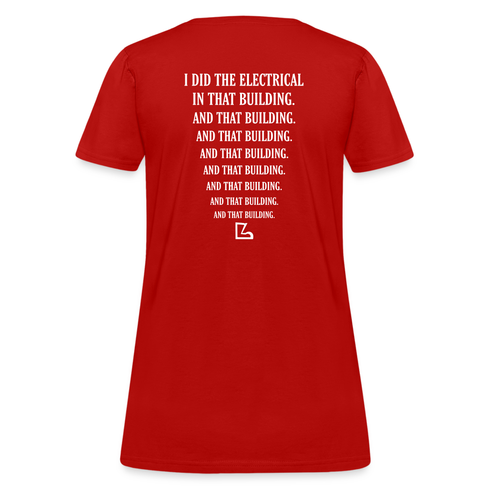 I Did the Electrical T-shirt - red