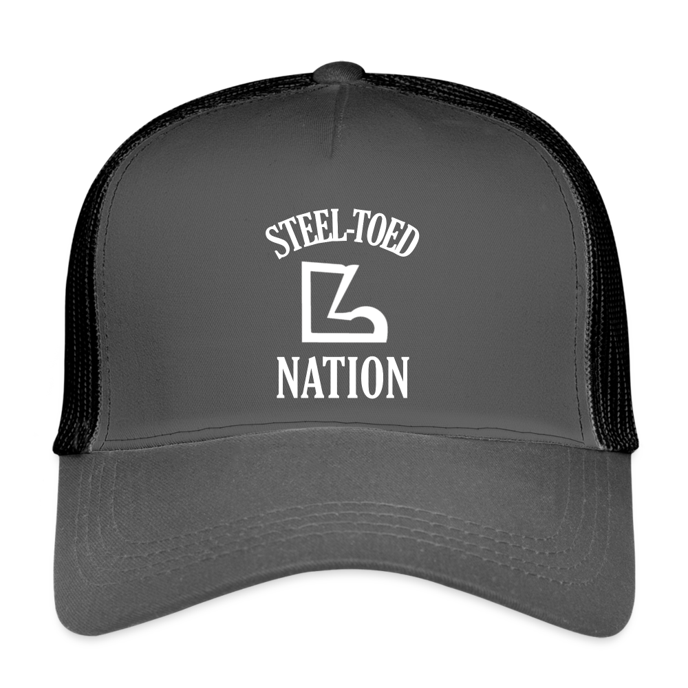 Classic Logo Eco Trucker Cap - smoke grey/black