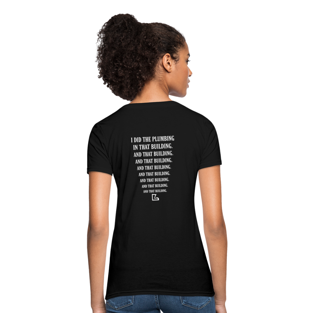 I Did the Plumbing T-shirt - black