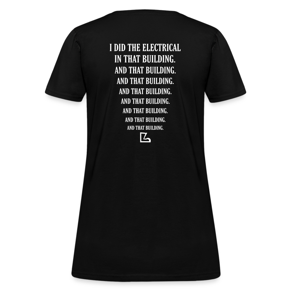I Did the Electrical T-shirt - black