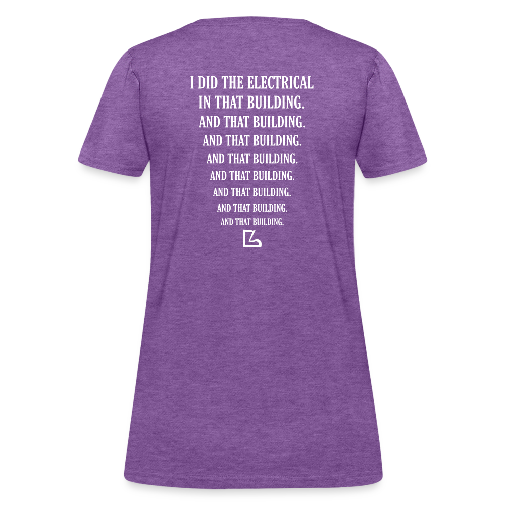 I Did the Electrical T-shirt - purple heather