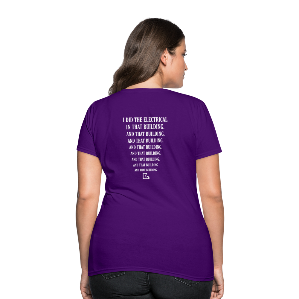 I Did the Electrical T-shirt - purple