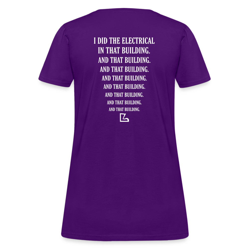 I Did the Electrical T-shirt - purple