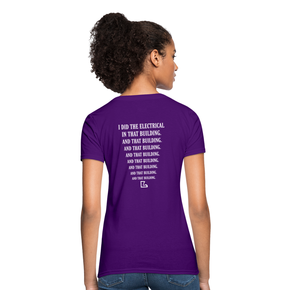 I Did the Electrical T-shirt - purple