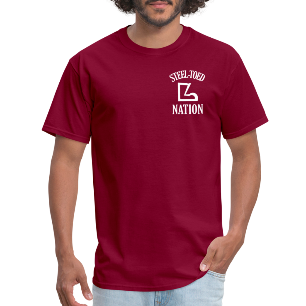 I've Done Work Tee - burgundy