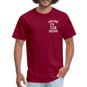 I've Done Work Tee - burgundy