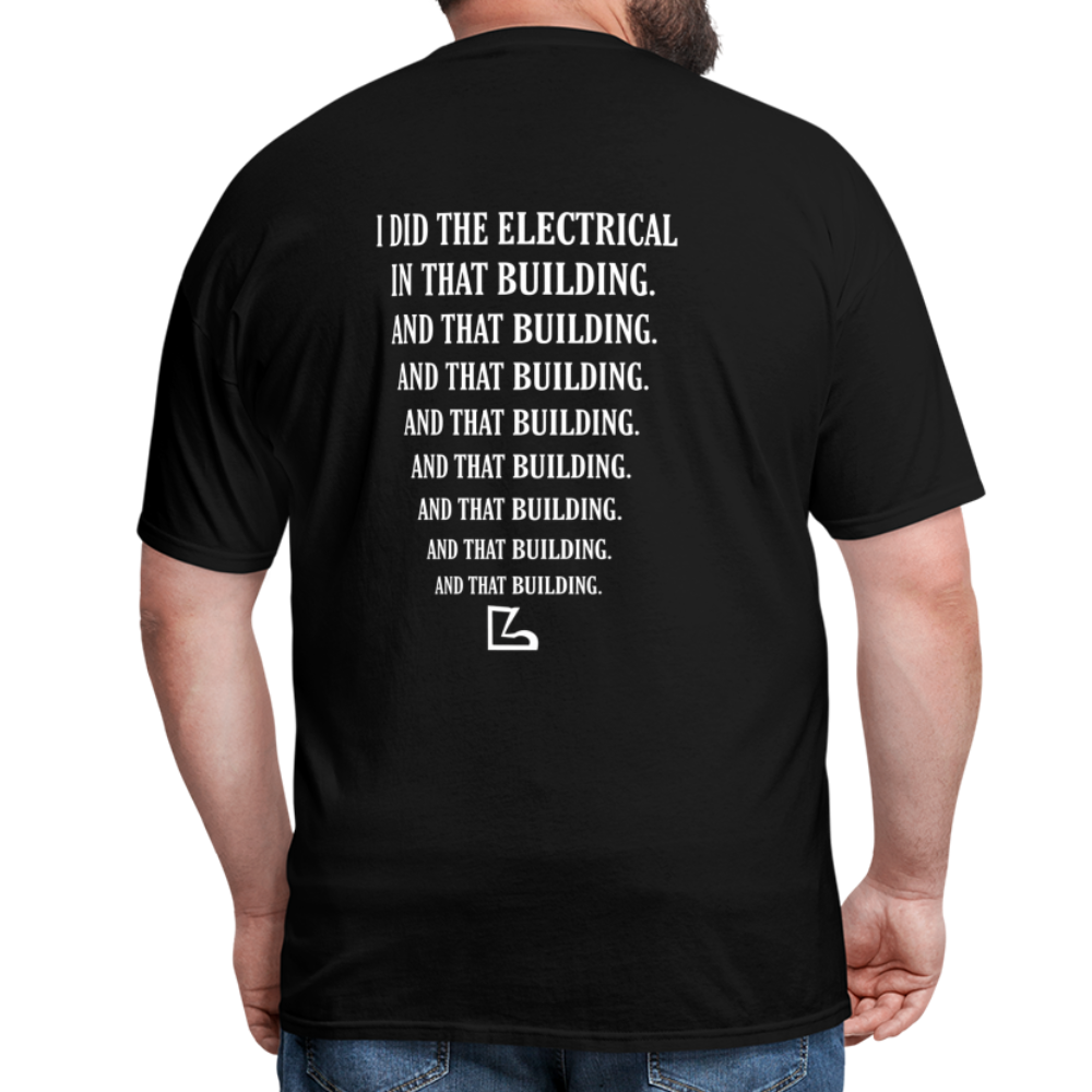 I Did The Electrical Tee - black