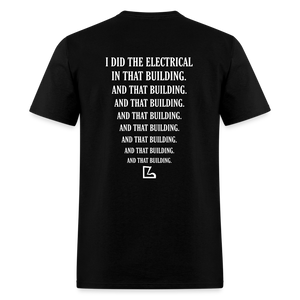 I Did The Electrical Tee - black