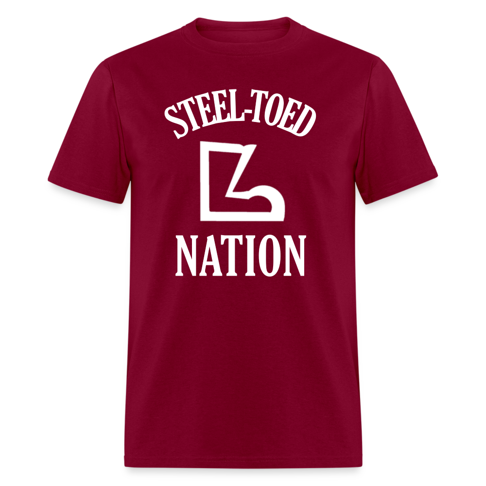 Steel-Toed Nation Classic Tee - burgundy