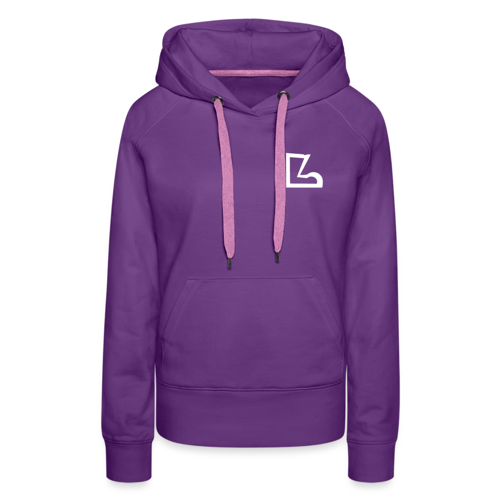 Simple Logo Hoodie - purple 