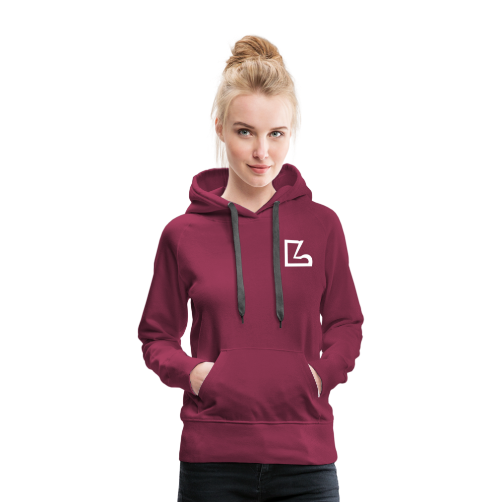 Simple Logo Hoodie - burgundy