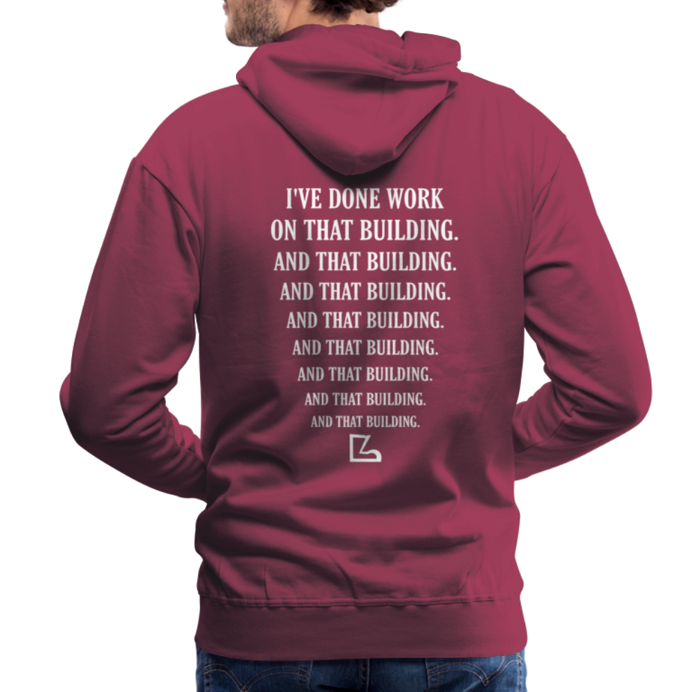 I've Done Work Hoodie - burgundy