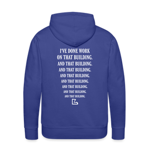 I've Done Work Hoodie - royal blue