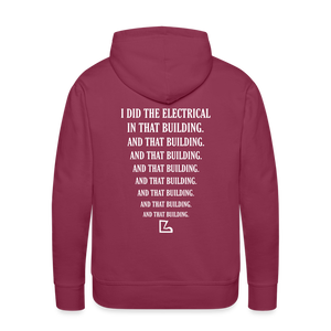 I Did the Electrical Hoodie - burgundy