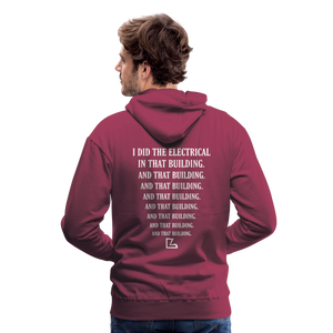 I Did the Electrical Hoodie - burgundy