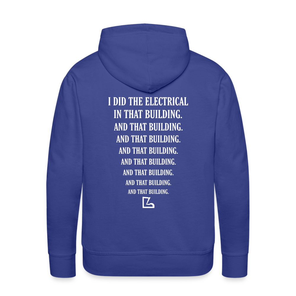 I Did the Electrical Hoodie - royal blue