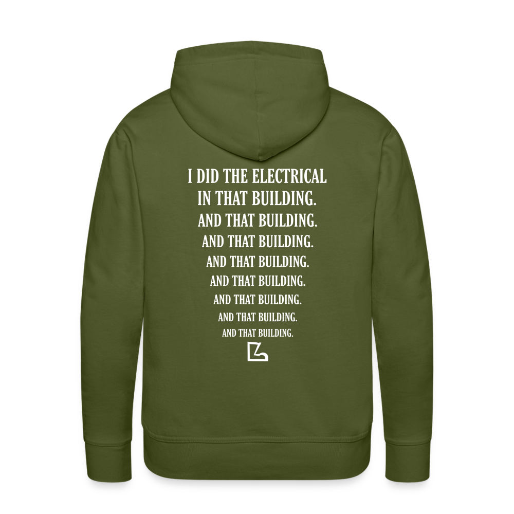 I Did the Electrical Hoodie - olive green