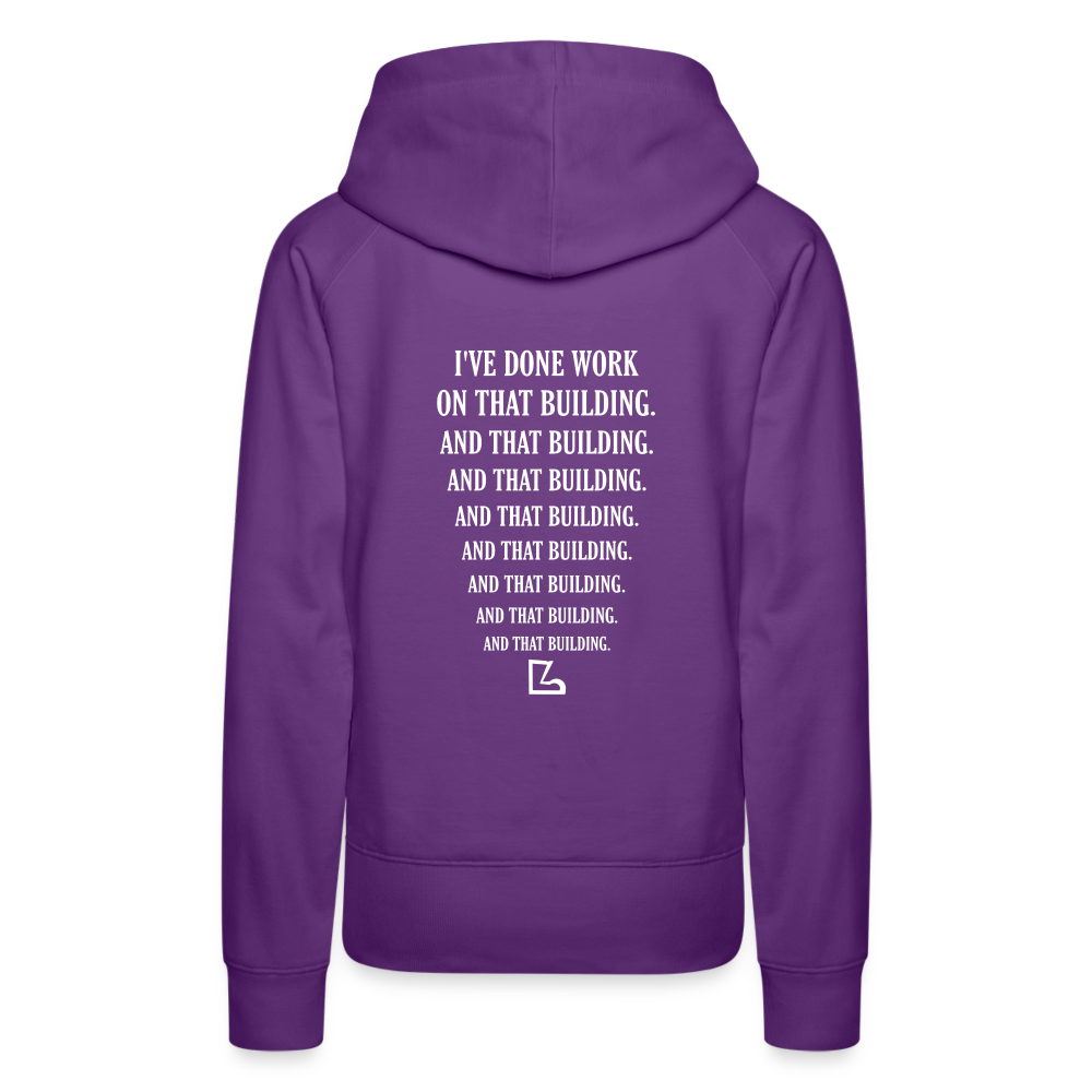 I've Done Work Hoodie - purple 