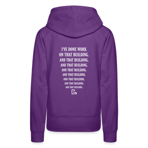 I've Done Work Hoodie - purple 