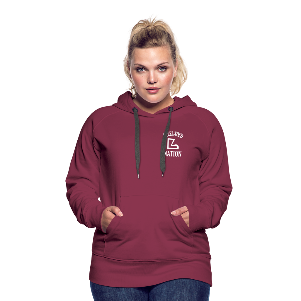 I've Done Work Hoodie - burgundy