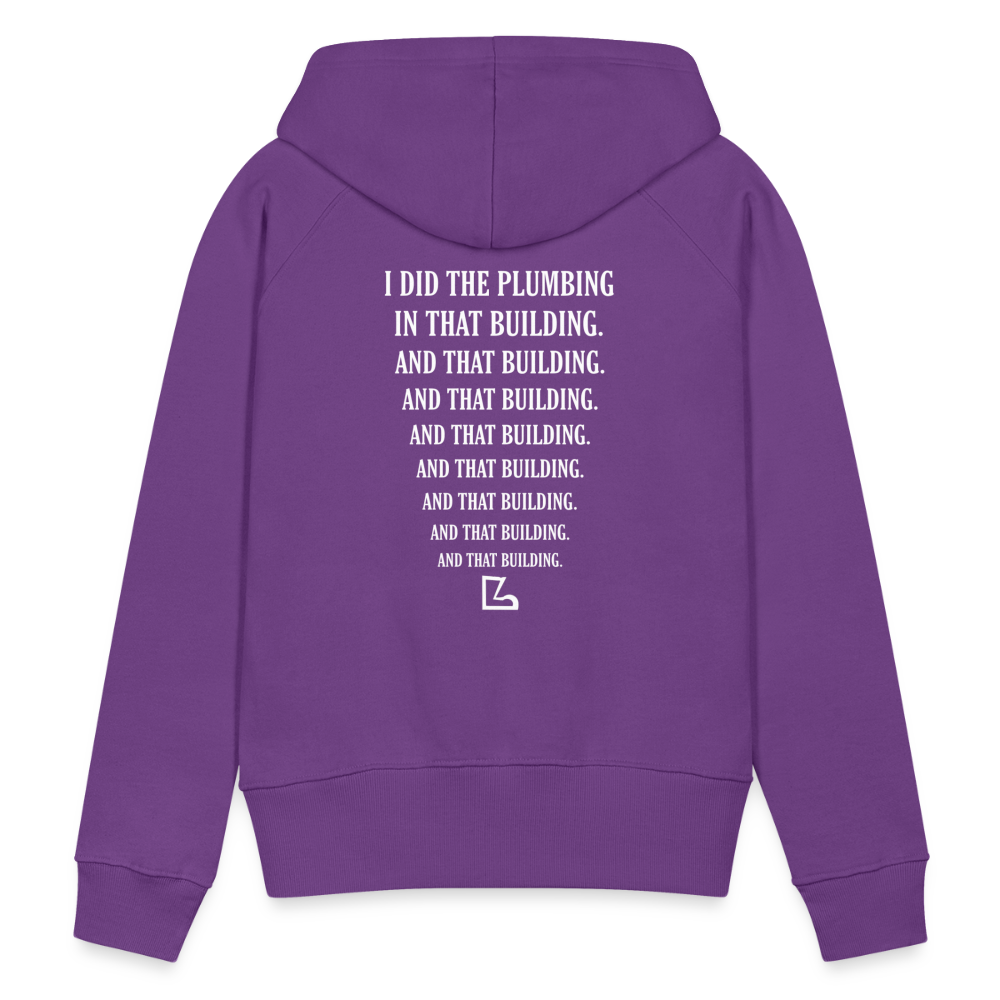 I Did the Plumbing Hoodie - purple 
