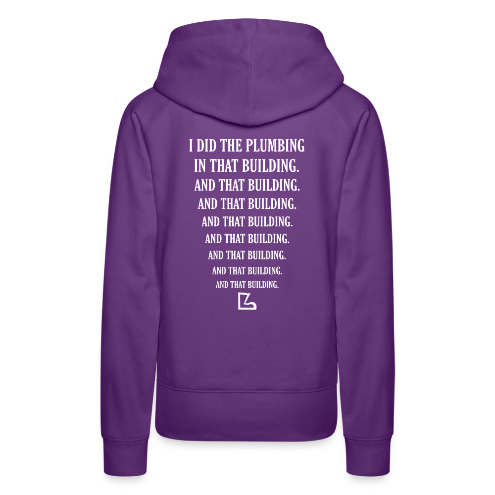 I Did the Plumbing Hoodie - purple 