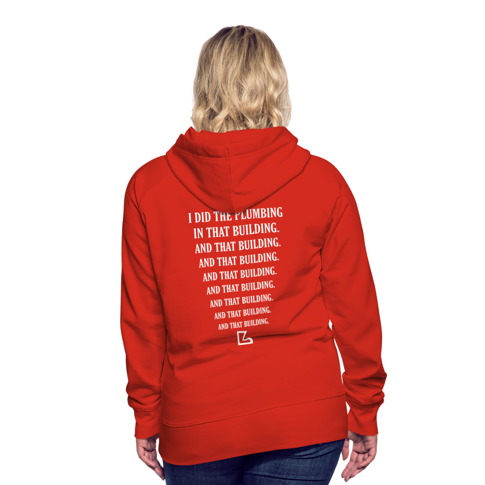 I Did the Plumbing Hoodie - red