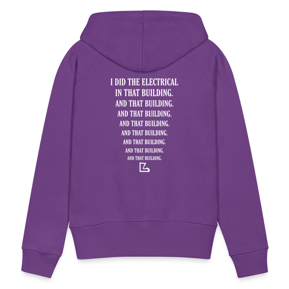 I Did the Electrical Hoodie - purple 