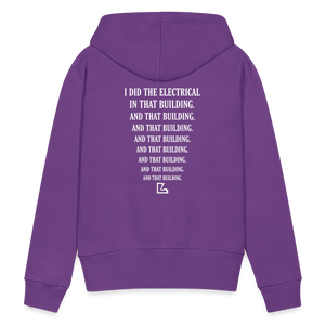 I Did the Electrical Hoodie - purple 