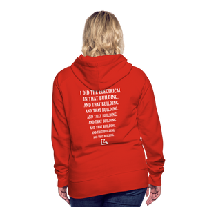 I Did the Electrical Hoodie - red