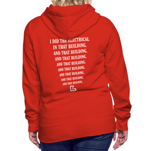 I Did the Electrical Hoodie - red