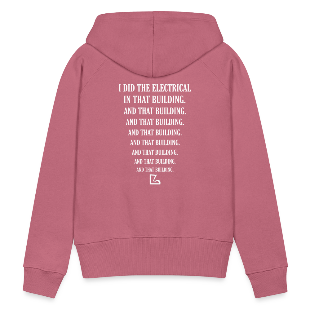 I Did the Electrical Hoodie - mauve